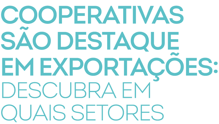 Cooperativas s o DESTAQUE em exporta es: descubra em quais setores